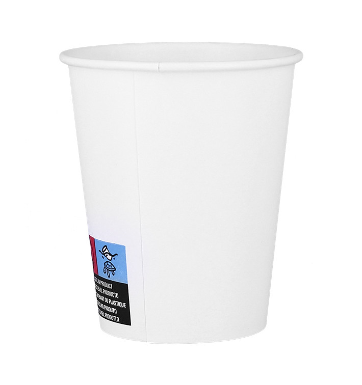Paper Cup White ECO 7Oz/210ml Ø7cm (100 Units) Paper Cup White ECO 7Oz/210ml Ø7cm (100 Units)