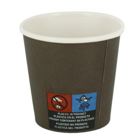 Paper Cup 4Oz/120ml Brown Ø6,2cm (100 Units) 