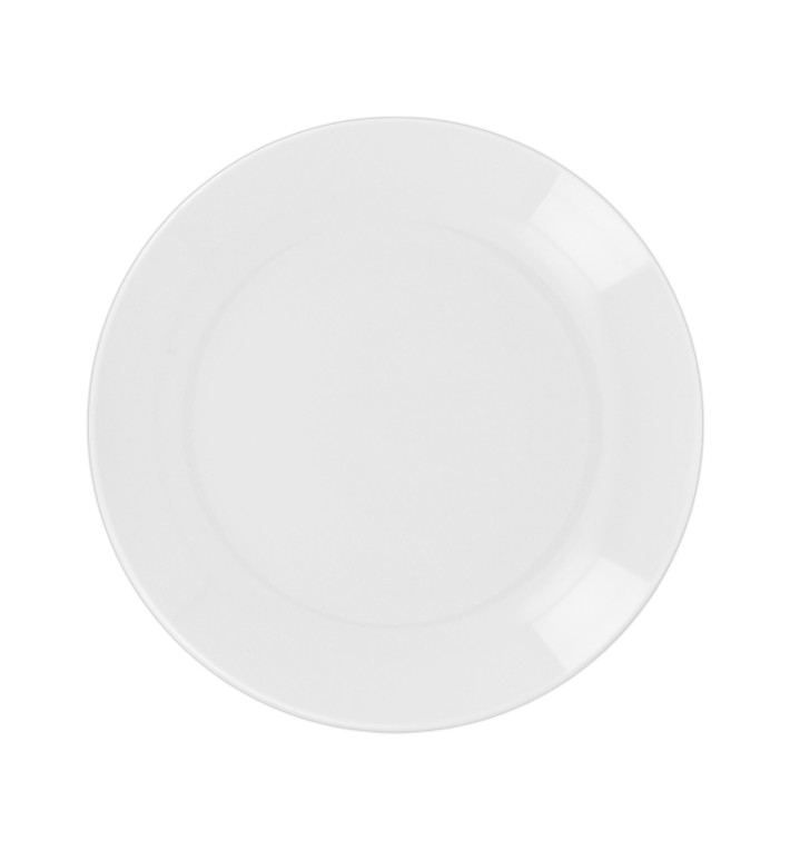 Reusable Plate Durable CPET Stoven White Ø22,5cm (6 Units)