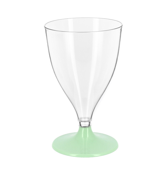 Reusable PS Cup Water/Wine Green Foot 200ml 2P (6 Units) Reusable PS Cup Water/Wine Green Foot 200ml 2P (6 Units)