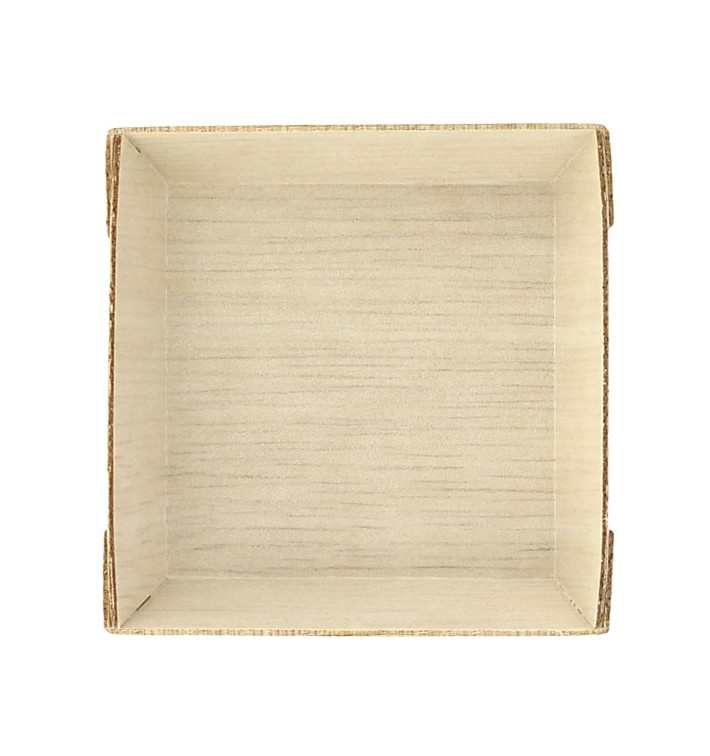 Wooden Mini Plate Square Shape 6x6x1,5cm (20 Units) Wooden Mini Plate Square Shape 6x6x1,5cm (20 Units)