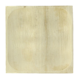 Palm Leaf Plate Square Shape 4C 20,5X20,5cm (10 Units)