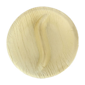 Palm Leaf Mini Plate Round Shape 2C 9x8cm (100 Units)