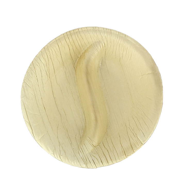 Palm Leaf Mini Plate Round Shape 2C 9x8cm (100 Units)