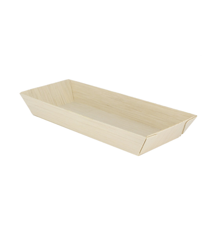 Wooden Tray 21,5x8,5x2,8cm 350ml (100 Units) Wooden Tray 21,5x8,5x2,8cm 350ml (100 Units)