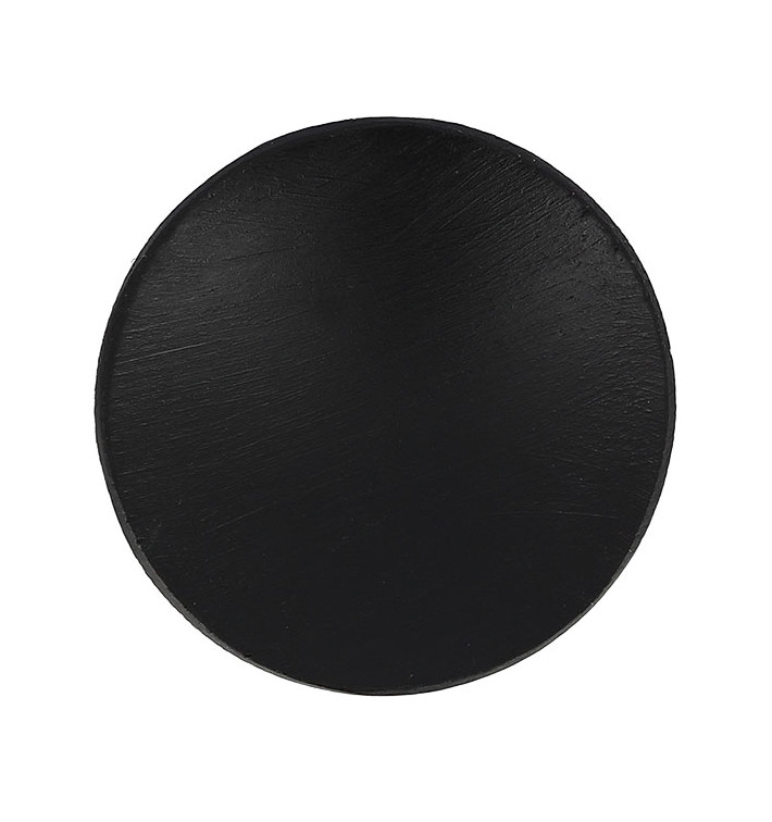 Bamboo Tasting Plate Black Ø6cm (24 Units) Bamboo Tasting Plate Black Ø6cm (24 Units)