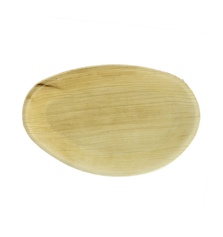 Palm Leaf Plate Oval Shape 19x12cm (100 Units) Palm Leaf Plate Oval Shape 19x12cm (100 Units)