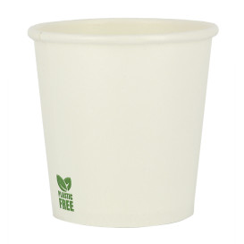 Plastic-Free Paper Cup 4Oz/120ml White Ø6,2cm (1.000 Units)