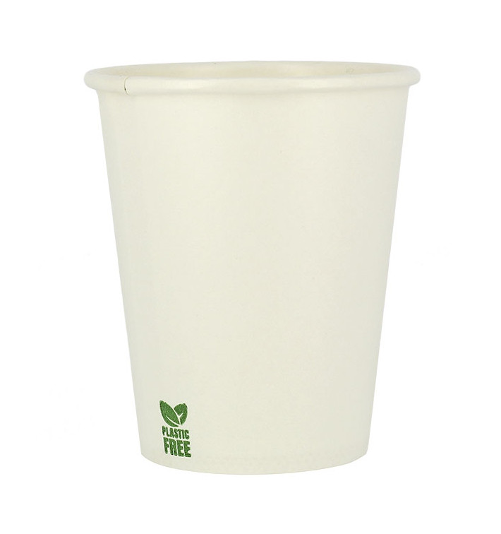 Plastic-Free Paper Cup 7 Oz/210ml White Ø7cm (50 Units) Plastic-Free Paper Cup 7 Oz/210ml White Ø7cm (50 Units)