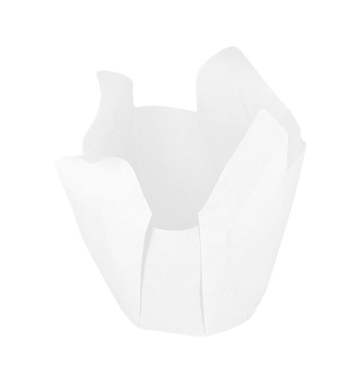 Cupcake Liner Tulip shapeWhite Ø5x5/8cm (2000 Units)