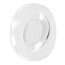 Tasting Plastic Plate Durable SAN "Ellipse" Clear 10ml (6 Units)