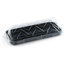 Plastic Platter Rectangular Shape Marble 35X16 cm (5 Units) 
