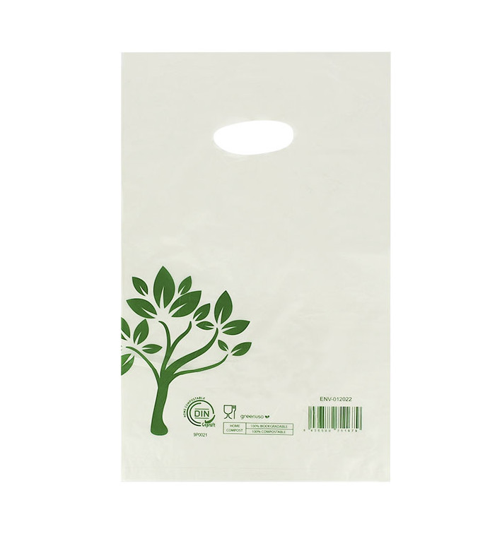 Die-Cut Handle Plastic Bags Home Compost “Be Eco!” 20x33cm (3000 Units) Die-Cut Handle Plastic Bags Home Compost “Be Eco!” 20x33cm (3000 Units)
