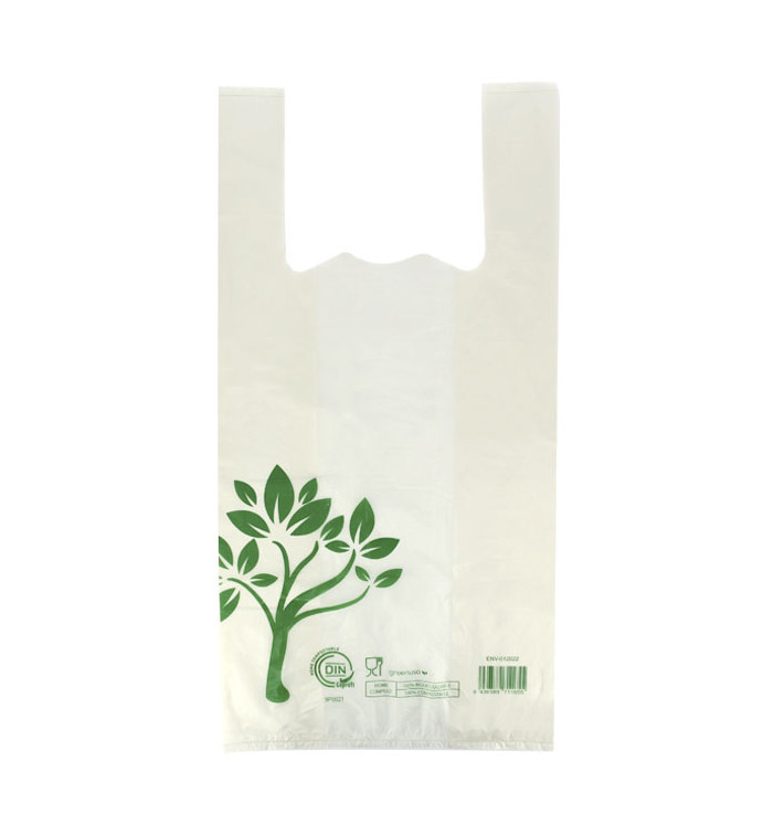 Plastic T-Shirt Bag Home Compost “Be Eco!” 40x50cm (100 Units) Plastic T-Shirt Bag Home Compost “Be Eco!” 40x50cm (100 Units)