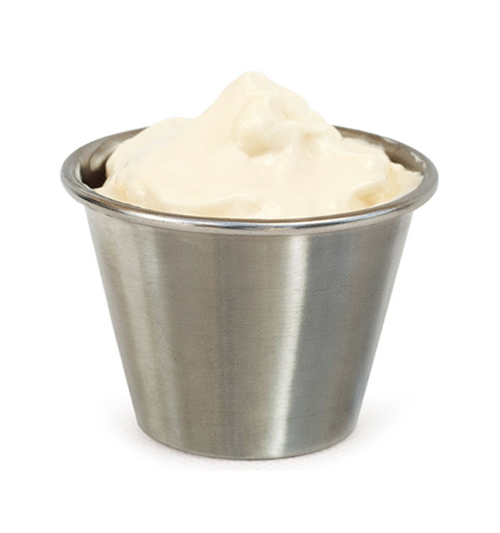 Sauce Cup Stainless 90ml (12 Units) Sauce Cup Stainless 90ml (12 Units)