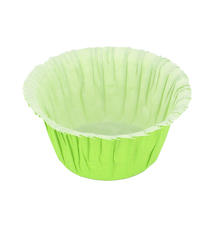 Cupcake Liner Green 4,9x3,8x7,5cm (500 Units) Cupcake Liner Green 4,9x3,8x7,5cm (500 Units)