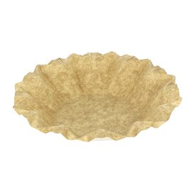 Kraft Paper Deep Plate “Flower” Ø16cm 245g/m² (50 Units) 