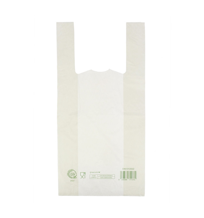Plastic T-Shirt Bag Home Compost “Classic” 30x40cm (2.000 Units) Plastic T-Shirt Bag Home Compost “Classic” 30x40cm (2.000 Units)