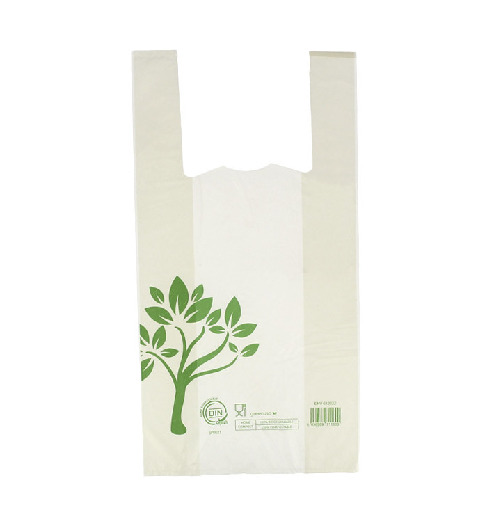 Plastic T-Shirt Bag Home Compost “Be Eco!” 30x40cm (2.000 Units) Plastic T-Shirt Bag Home Compost “Be Eco!” 30x40cm (2.000 Units)