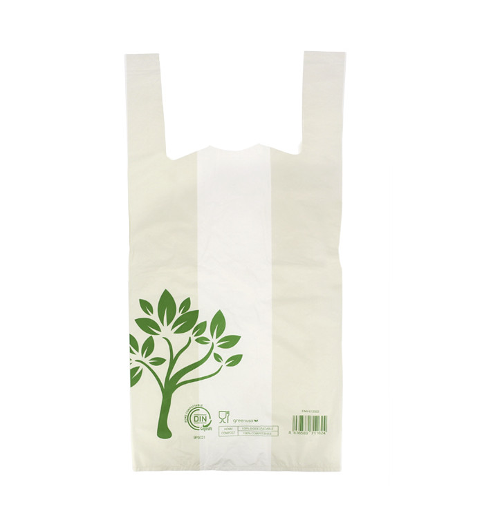 Plastic T-Shirt Bag Home Compost “Be Eco!” 50x60cm (500 Units) Plastic T-Shirt Bag Home Compost “Be Eco!” 50x60cm (500 Units)
