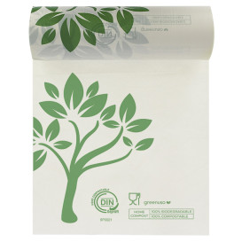 Roll of Plastic Bags Home Compost “Be Eco!” 25x37cm (3.000 Units)