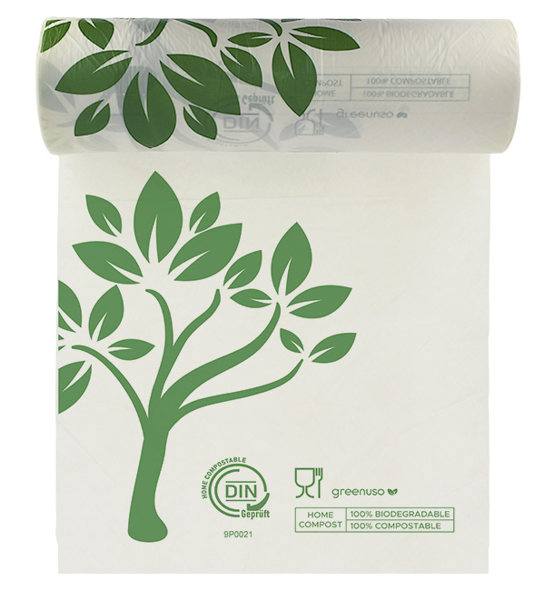 Roll of Plastic Bags Home Compost “Be Eco!” 30x40cm (500 Units)