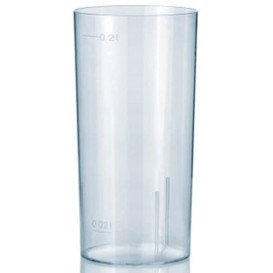 Plastic Cup PS Injection Moulding Whisky 200 ml (10 Units)