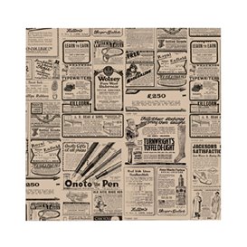 Paper Food Wrap Grease-Proof "Times" Kraft 31x31cm (4000 Units)