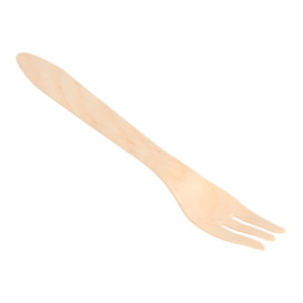 Wooden Fork Natural 18,3cm (100 Units)  