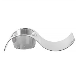 Tasting Plastic Plate PS "Ola" Silver 9,5x4,2cm (50 Units) 