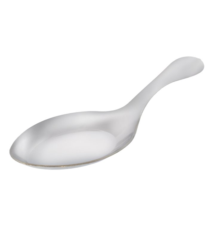 Plastic Sauce Mini Spoon PS Silver 10 cm (50 Units) Plastic Sauce Mini Spoon PS Silver 10 cm (50 Units)