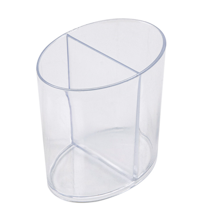 Plastic Tasting Cup PS 2 Compartments Clear 60ml (100 Units) Plastic Tasting Cup PS 2 Compartments Clear 60ml (100 Units)