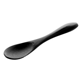 Bamboo Teaspoon Black 9cm (50 Units) 