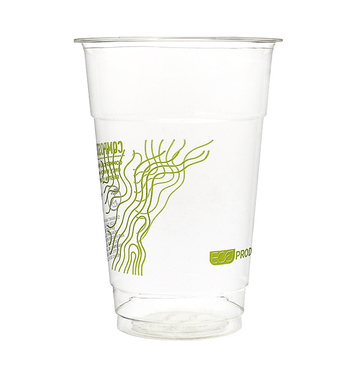 Cornstarch Cup PLA "Green Stripe" 295ml (50 Units) Cornstarch Cup PLA "Green Stripe" 295ml (50 Units)