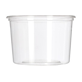 Tub Deli Container PLA Clear Compostable 480ml (50 Units) 