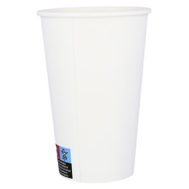 Paper Cup White ECO 16Oz/480ml Ø9cm (50 Units)