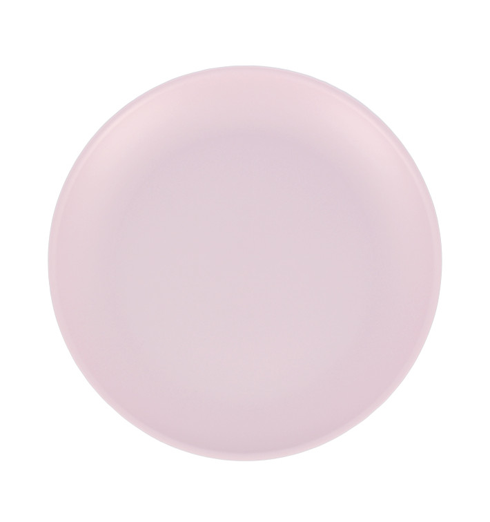 Reusable Plate Durable PP Mineral Pink Ø23,5cm (54 Units) Reusable Plate Durable PP Mineral Pink Ø23,5cm (54 Units)