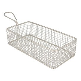 Serving Mini Fryer Container Steel 22x10x6cm (1 Unit) 