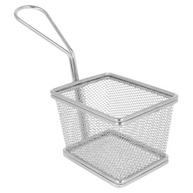 Serving Mini Fryer Container Steel 10x9x6cm (1 Unit) 