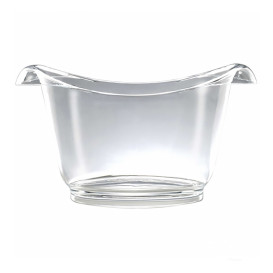 Reusable Ice Bucket SAN Transparent for 7-8 Bottles (4 Units)