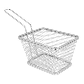 Serving Mini Fryer Container Steel 13x11x8cm (1 Unit) 