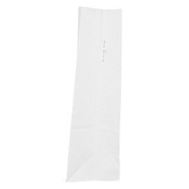 Paper Bag without Handle Kraft White 50g/m² 15+9x28cm (600 Units)