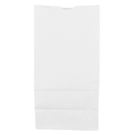 Paper Bag without Handle Kraft White 60g/m² 18+11x34cm (25 Units) 