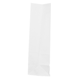 Paper Bag without Handle Kraft White 60g/m² 18+11x34cm (500 Units)