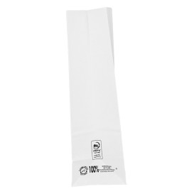 Paper Bag without Handle Kraft White 50g/m² 12+8x24cm (1.000 Units)