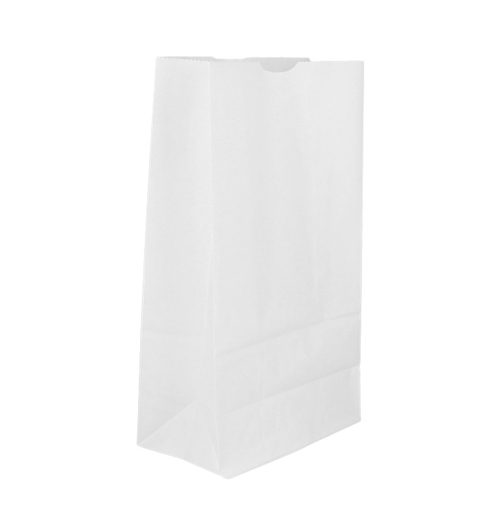 Paper Bag without Handle Kraft White 50g/m² 12+8x24cm (1.000 Units) Paper Bag without Handle Kraft White 50g/m² 12+8x24cm (1.000 Units)