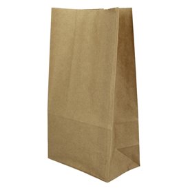 Paper Bag without Handle Kraft Brown 45g/m² 15+9x28cm (1000 Units)