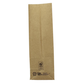 Paper Bag without Handle Kraft Brown 45g/m² 15+9x28cm (1000 Units)