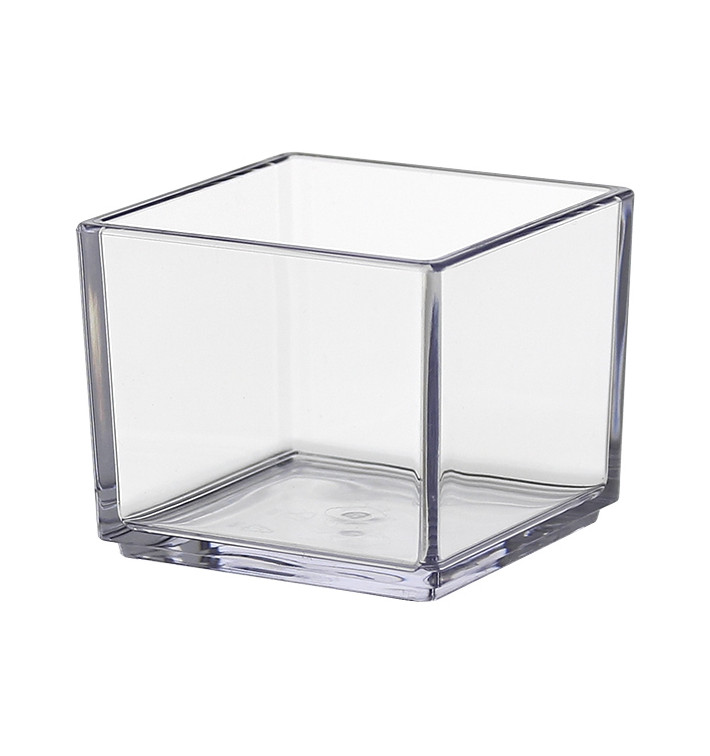 SAN "Cube" Durable Tasting Bowl Transparent 65ml (72 Units) SAN "Cube" Durable Tasting Bowl Transparent 65ml (72 Units)