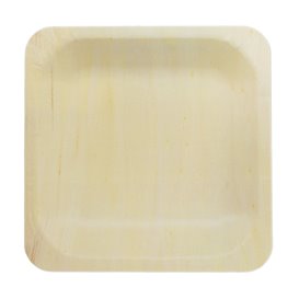Wooden Plate Square Shape 14x14cm (50 Units) 